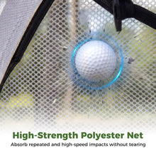Load image into Gallery viewer, Golf Practice Net, 10x7ft Golf Hitting Net with Foldable Tri-Turf Mat
