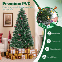 Load image into Gallery viewer, 5FT/6FT Pre-lit Fiber Optic Christmas Tree
