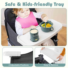 Load image into Gallery viewer, Foldable High Chair for Babies and Toddlers | Baby Highchair with 2-Level Adjustable Tray

