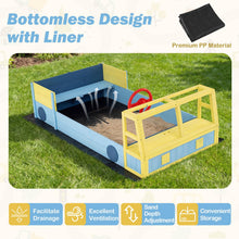 Load image into Gallery viewer, Kids Sandbox, 170 x 100cm Wooden Sand Pit with Bench Seat, Bottom Liner
