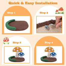 Load image into Gallery viewer, Mushroom Cat Bed, Multifunctional Cat Tree House Kitten Bed
