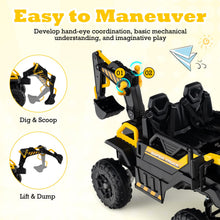 Load image into Gallery viewer, 2 Seater Kids Electric Truck Construction Vehicle with Remote Control
