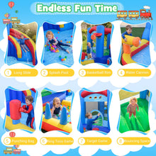 Load image into Gallery viewer, Inflatable Water Park, Kids Bouncy Castle with Splash Pool
