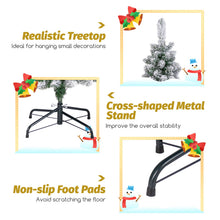 Load image into Gallery viewer, 4FT Snow Flocked Slim Pencil Xmas Tree
