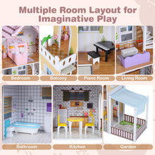 Load image into Gallery viewer, Large 3-Storey Kids Playhouse with Simulated Rooms

