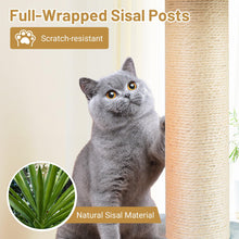 Load image into Gallery viewer, Cat Tree, Multi-Level Cat Tower with Sisal Scratching Posts
