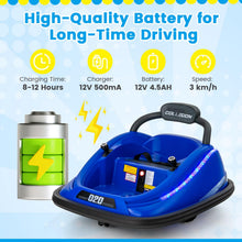 Load image into Gallery viewer, Kids Ride On Bumper Car, 12V Children Electric Waltzer Car with Remote Control
