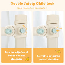 Load image into Gallery viewer, 175 x 25 x 73-101cm Baby Bed Guard with Double Safety Lock
