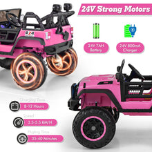 Load image into Gallery viewer, 2-Seater Kids Ride on Car, 24V Battery Powered Toy Car with Remote Control

