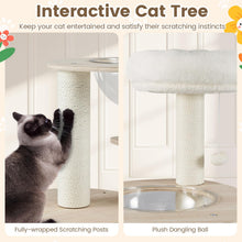 Load image into Gallery viewer, 132cm Tall Wooden Cat Tree Solid Plywood Kitten Tower with Space Capsule
