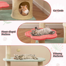 Load image into Gallery viewer, Cat Tree, Multi-Level Cat Tower with Sisal Scratching Posts(123cm Tall)
