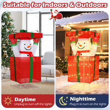 Load image into Gallery viewer, Lighted Snowman in Gift Box Christmas Decoration with LED Lights

