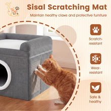 Load image into Gallery viewer, Cat House for Indoor Cats, Foldable Cat Condo

