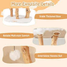 Load image into Gallery viewer, Solid Wood Cat Tree, Modern Wooden Cat Tower with Perch
