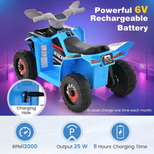Load image into Gallery viewer, Kids Electric Quad Bike, 6V Children Electric ATV with Forward &amp; Backward
