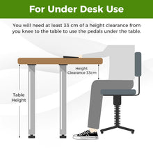 Load image into Gallery viewer, Under Desk Exercise Bike Pedal Exerciser with LCD Display for Legs and Arms Workout

