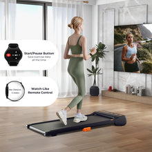 Load image into Gallery viewer, 2.25HP Under Desk Treadmill with Watch-Like Remote Control, LED Panel, 12 Preset Programs and Start-Stop Function
