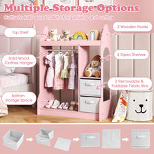Load image into Gallery viewer, Kids Dress up Storage, Children Wardrobe with Mirror
