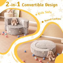 Load image into Gallery viewer, 2 in 1 Kids Sofa Chair, Glow in the Dark Children Couch
