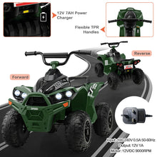 Load image into Gallery viewer, Kids Electric Quad Bike, 12V Battery Powered Toy Car with Music, Lights, Horn

