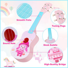 Load image into Gallery viewer, Toddler Ukulele with 4 Nylon Strings and 12 Frets
