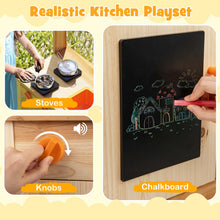 Load image into Gallery viewer, Kids Mud Kitchen, Fir Wood Children Potting Bench Table with 4 Pots
