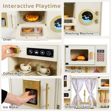 Load image into Gallery viewer, Kids Wooden Kitchen, Pretend Play Kitchen with Stoves
