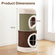 Load image into Gallery viewer, Double Spacious Condos, Barrel-Shaped Kitten Condo Pet Playhouse
