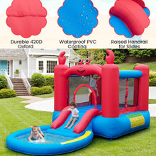 Load image into Gallery viewer, Inflatable Jumping House with Slide, Round Ball Pit Pool
