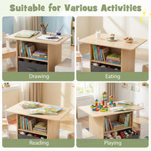 Load image into Gallery viewer, Kids Table and Chairs, Wooden Toddler Activity Desk Set
