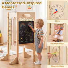Load image into Gallery viewer, Toddler Step Stool Foldable Standing Tower with Anti-tip Feet
