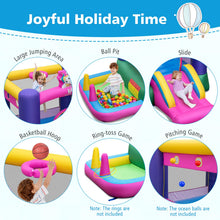 Load image into Gallery viewer, Kids Bouncy Castle, Inflatable Bounce House with Slide, Ball Pit
