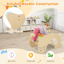 Load image into Gallery viewer, 3 in 1 Kids Wooden Arch Climbing Frame with Sea Lion Pattern
