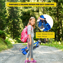 Load image into Gallery viewer, Folding Kick Push Scooter with 2 Flashing Wheels and Adjustable T-bar
