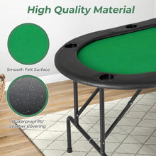 Load image into Gallery viewer, Foldable Poker Table, 8-Player Portable Blackjack Texas Hold¡¯em Poker Table
