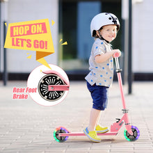 Load image into Gallery viewer, Foldable Kids Scooter Adjustable with Lighted Wheels and Kickstand
