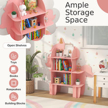 Load image into Gallery viewer, Kids Storage Shelf, Wooden Children Bookshelf with Anti-Tipping Device
