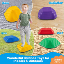 Load image into Gallery viewer, Stepping Stones for Kids, Toddler Balance Stone with Non-Slip Edge (6 Pcs: 34 x 34 x 15cm)
