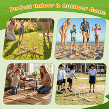 Load image into Gallery viewer, Ring Toss Game for Kids &amp; Adults, Wooden Quoits Games Set

