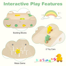 Load image into Gallery viewer, Toddler Climbing Frame, Kids Wooden Climber Toys Set with Arch, Reversible Ramp
