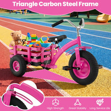 Load image into Gallery viewer, Kids Tricycle, Carbon Steel Toddler Trike with Inflatable Rubber Tires, Adjustable Handlebar &amp; Seat
