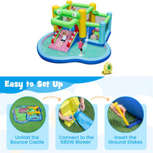 Load image into Gallery viewer, 5 in 1 Kids Bouncy Castle with 680W Blower
