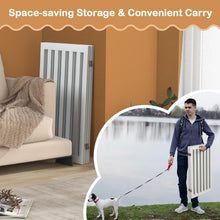 Load image into Gallery viewer, Folding Pet Gate 4 Panels Wooden Freestanding Dog Fence
