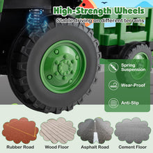 Load image into Gallery viewer, Kids Ride on Tractor 12V Electric Vehicle with Detachable Trailer and Remote Control
