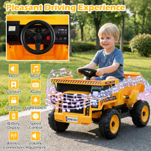 Load image into Gallery viewer, 4-Wheeler Construction Electric Vehicle with Dump Bed and Remote Control
