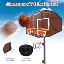 Load image into Gallery viewer, 5.6FT-6.5FT Height Adjustable Basketball Goal System

