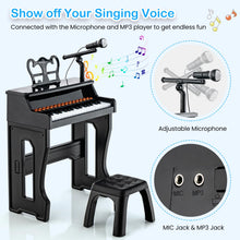 Load image into Gallery viewer, 37-Key Electronic Piano Keyboard with Adjustable Microphone
