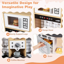 Load image into Gallery viewer, Wooden Kitchen Playset with Sound and Light for Boys Girls
