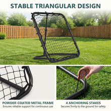 Load image into Gallery viewer, Foldable Football Rebounder Net, Football Training Net with Metal Frame

