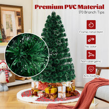 Load image into Gallery viewer, 4FT/5FT Pre-Lit Christmas Tree, Fiber Optic Artificial Xmas Trees

